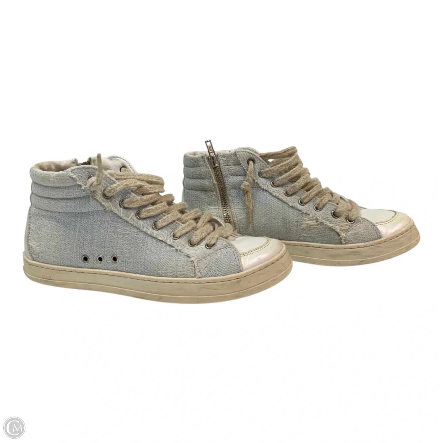 Shoes Sneakers By P448 In Blue & Cream, Size: 7.5