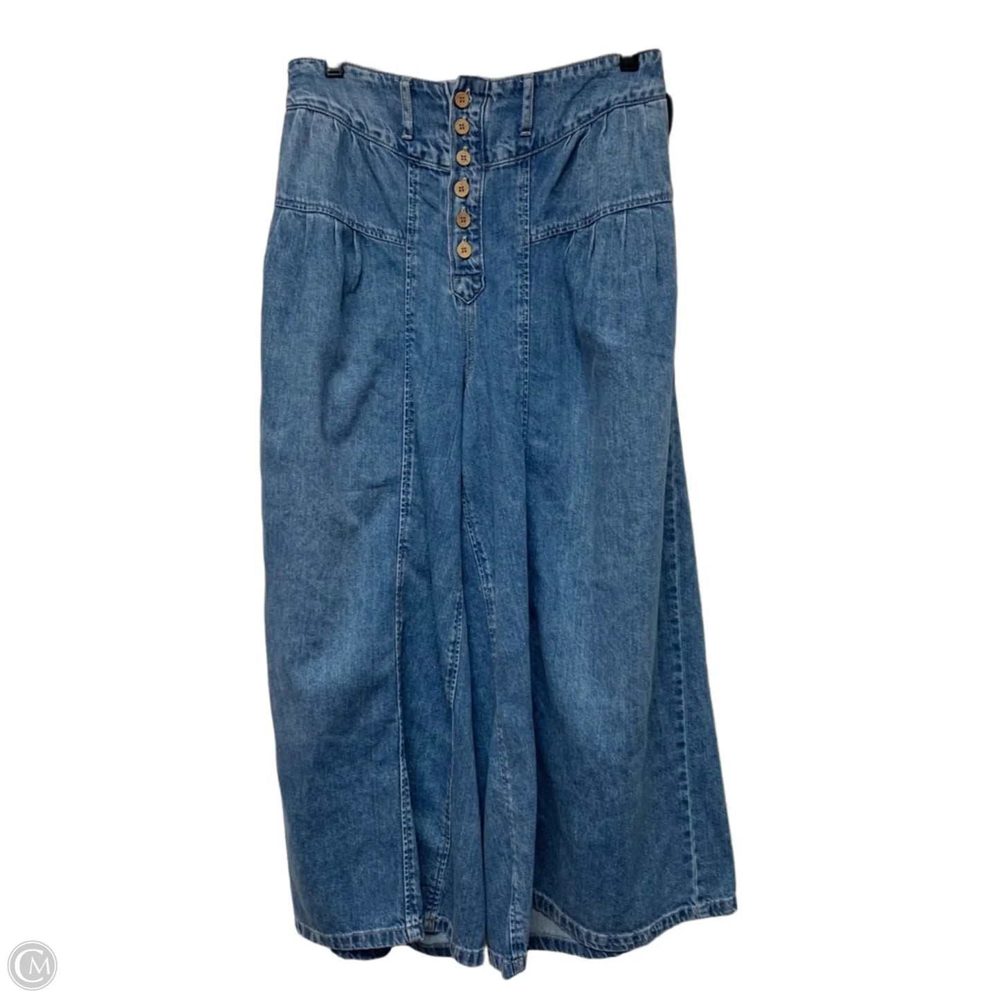 Jeans Wide Leg By We The Free In Blue Denim, Size: M