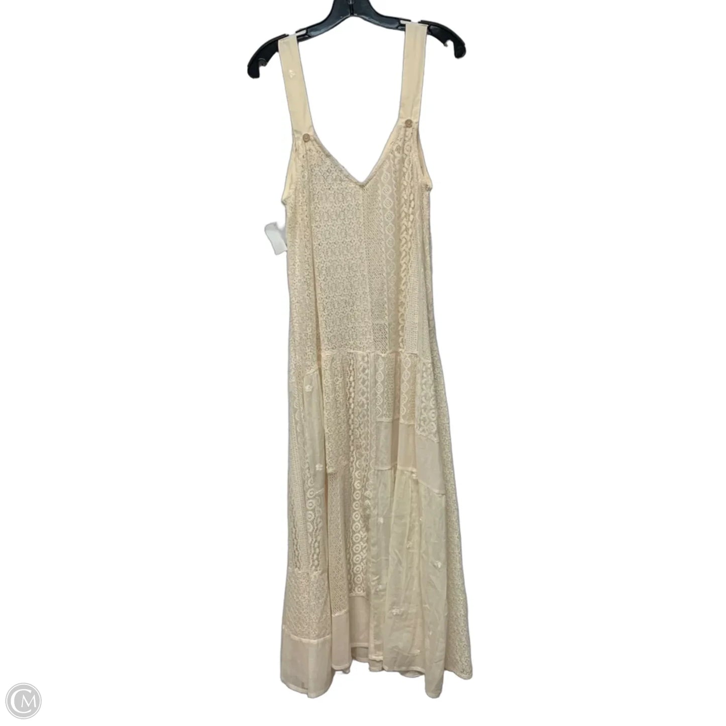 Dress Casual Maxi By Anthropologie In Cream, Size: M