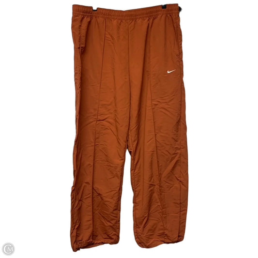 Athletic Pants By Nike Apparel In Orange, Size: Xl