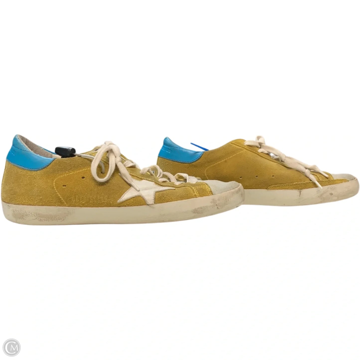 Shoes Luxury Designer By Golden Goose In Yellow, Size: 9