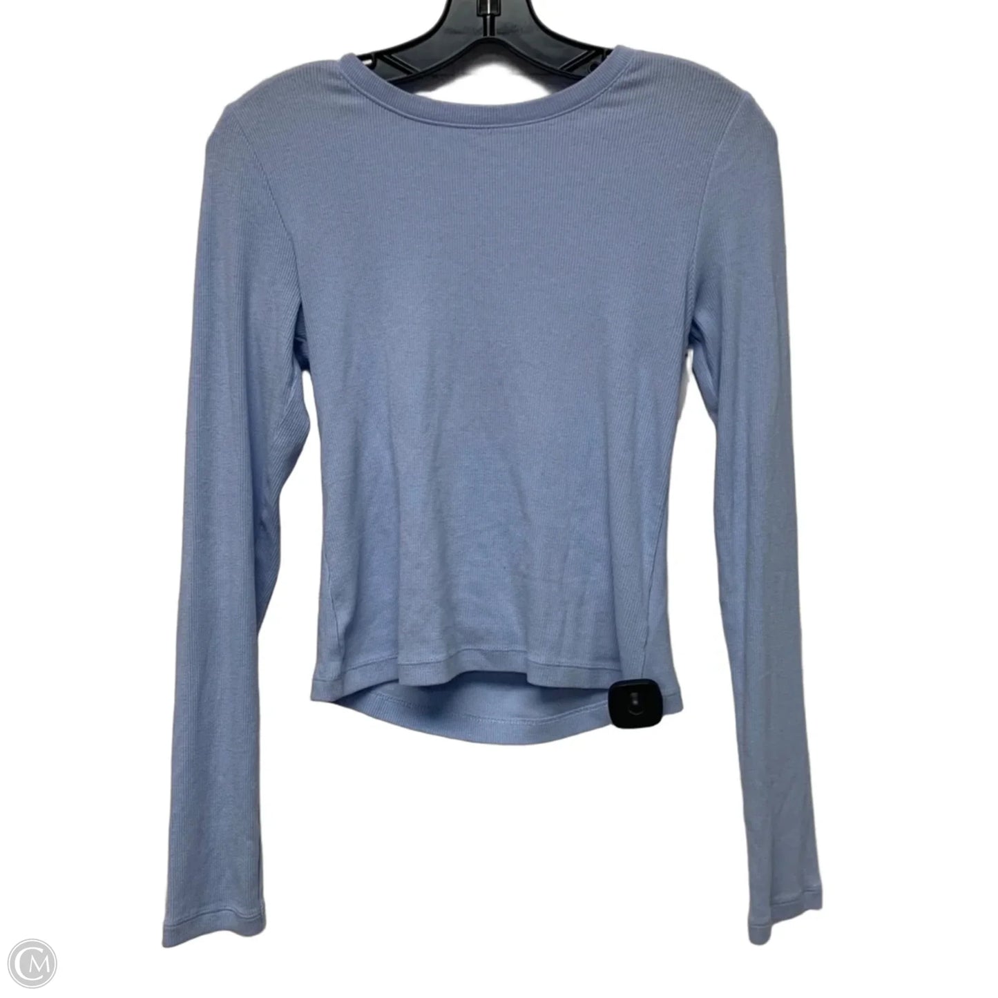 Top Long Sleeve Basic By Gap In Blue, Size: S