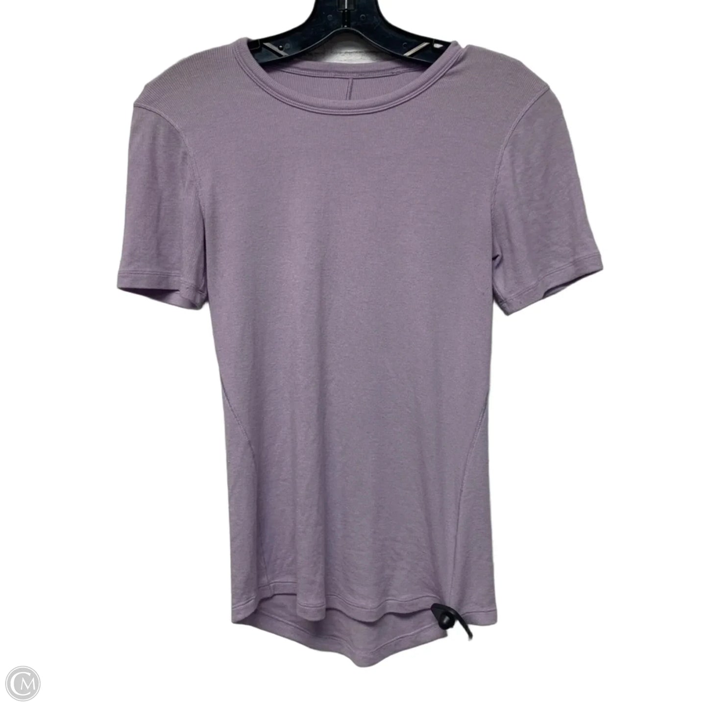 Athletic Top Short Sleeve By Lululemon In Purple, Size: S