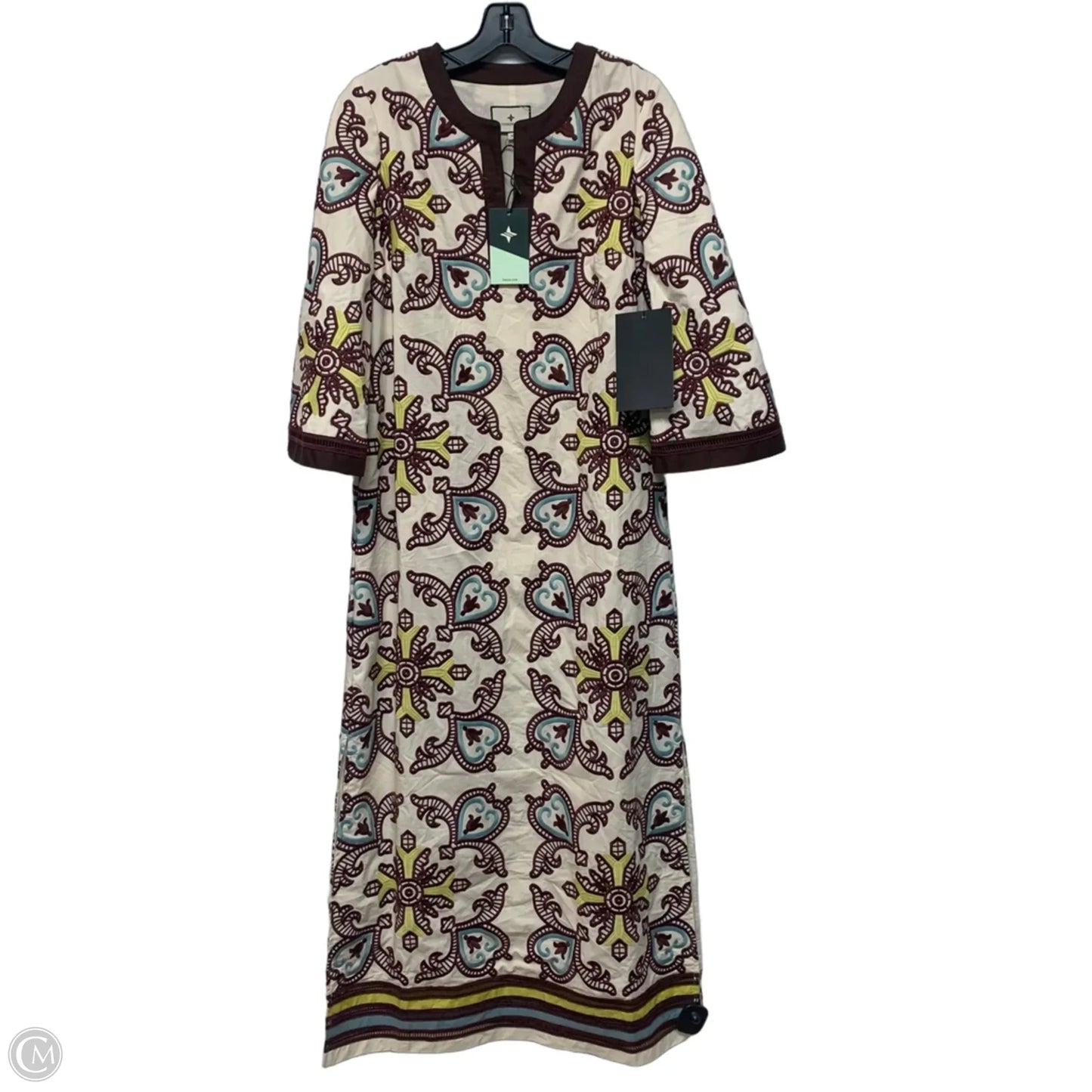 Dress Designer By Tuckernuck In Brown & Cream, Size: Xs