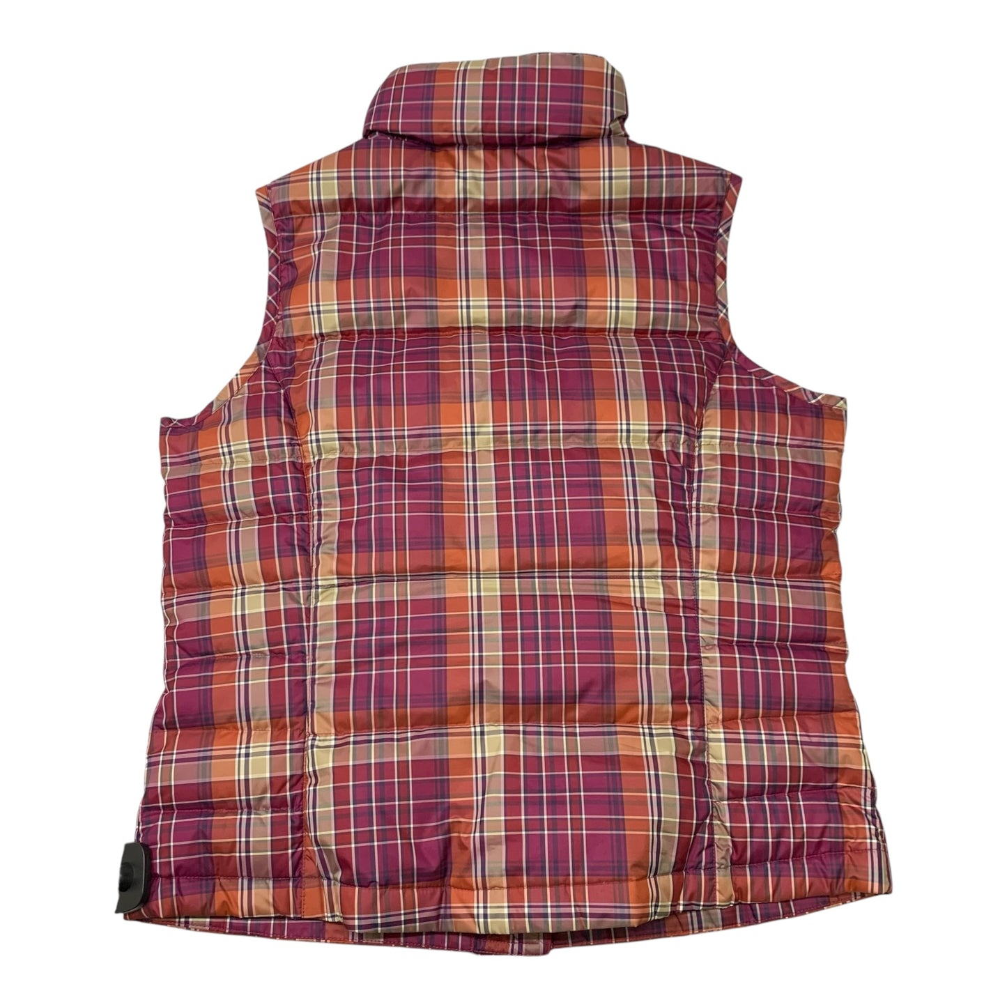 Vest Puffer & Quilted By Lands End In Plaid Pattern, Size: Xsp