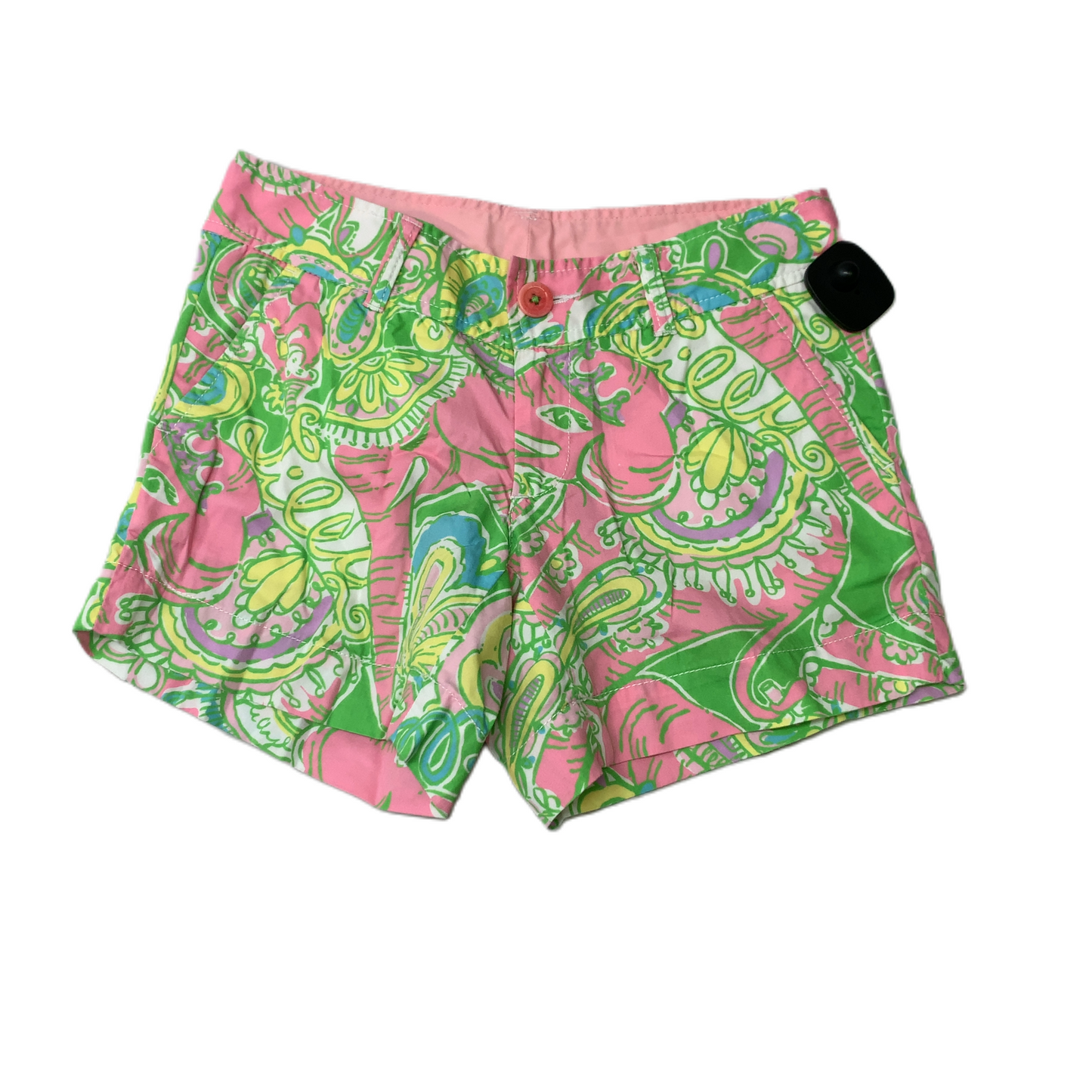 Green & Pink  Shorts Designer By Lilly Pulitzer  Size: 00