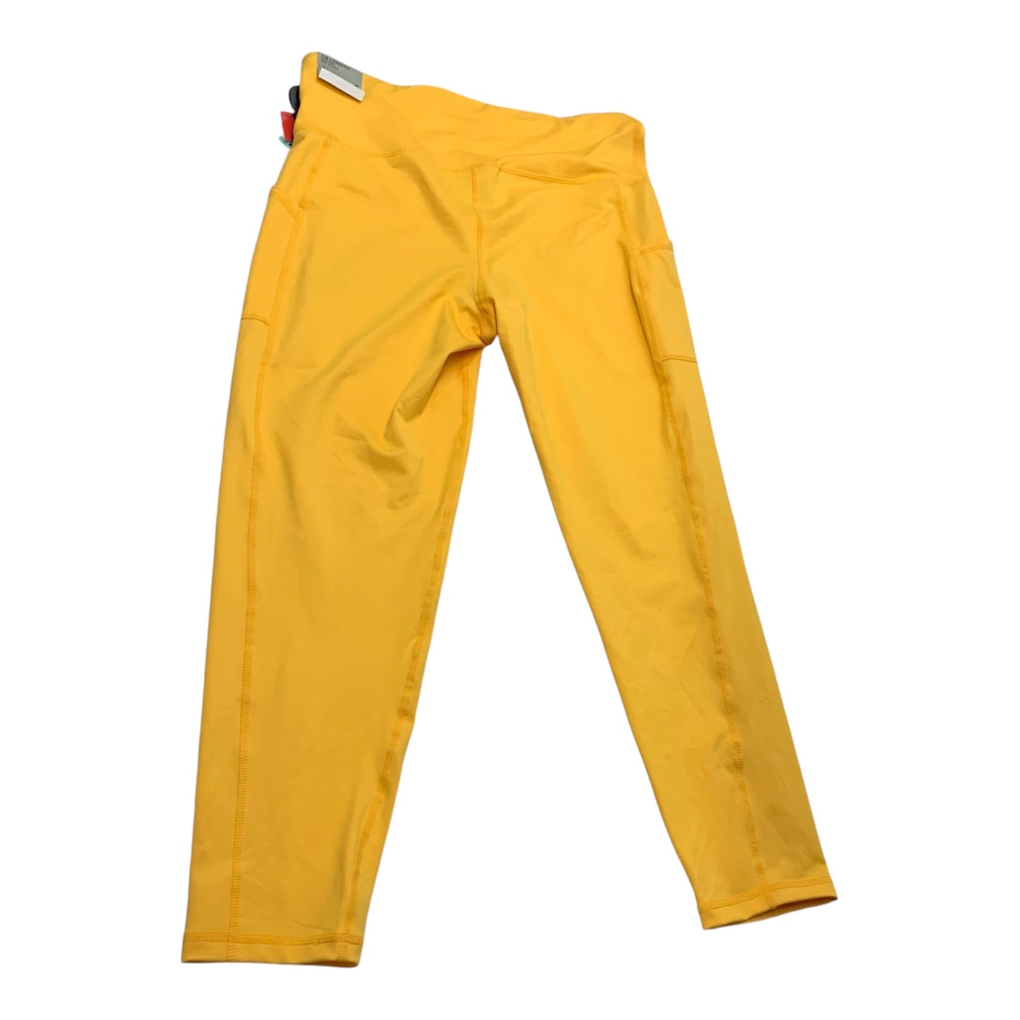 Athletic Leggings By Ideology In Yellow, Size: L