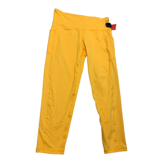 Athletic Leggings By Ideology In Yellow, Size: L