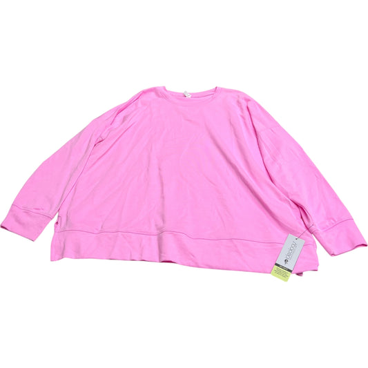 Athletic Top Long Sleeve Crewneck By Ideology In Pink, Size: Xl