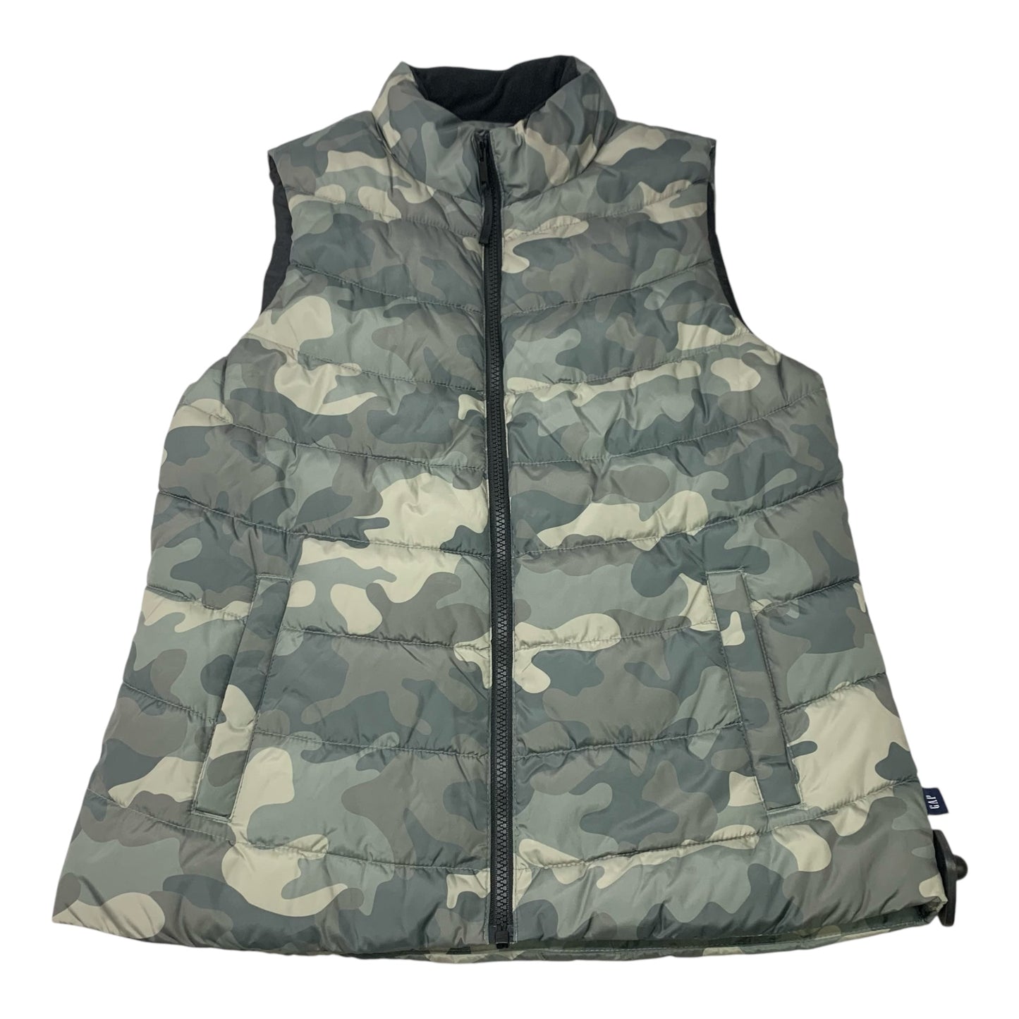 Vest Puffer & Quilted By Gap In Camouflage Print, Size: Xs