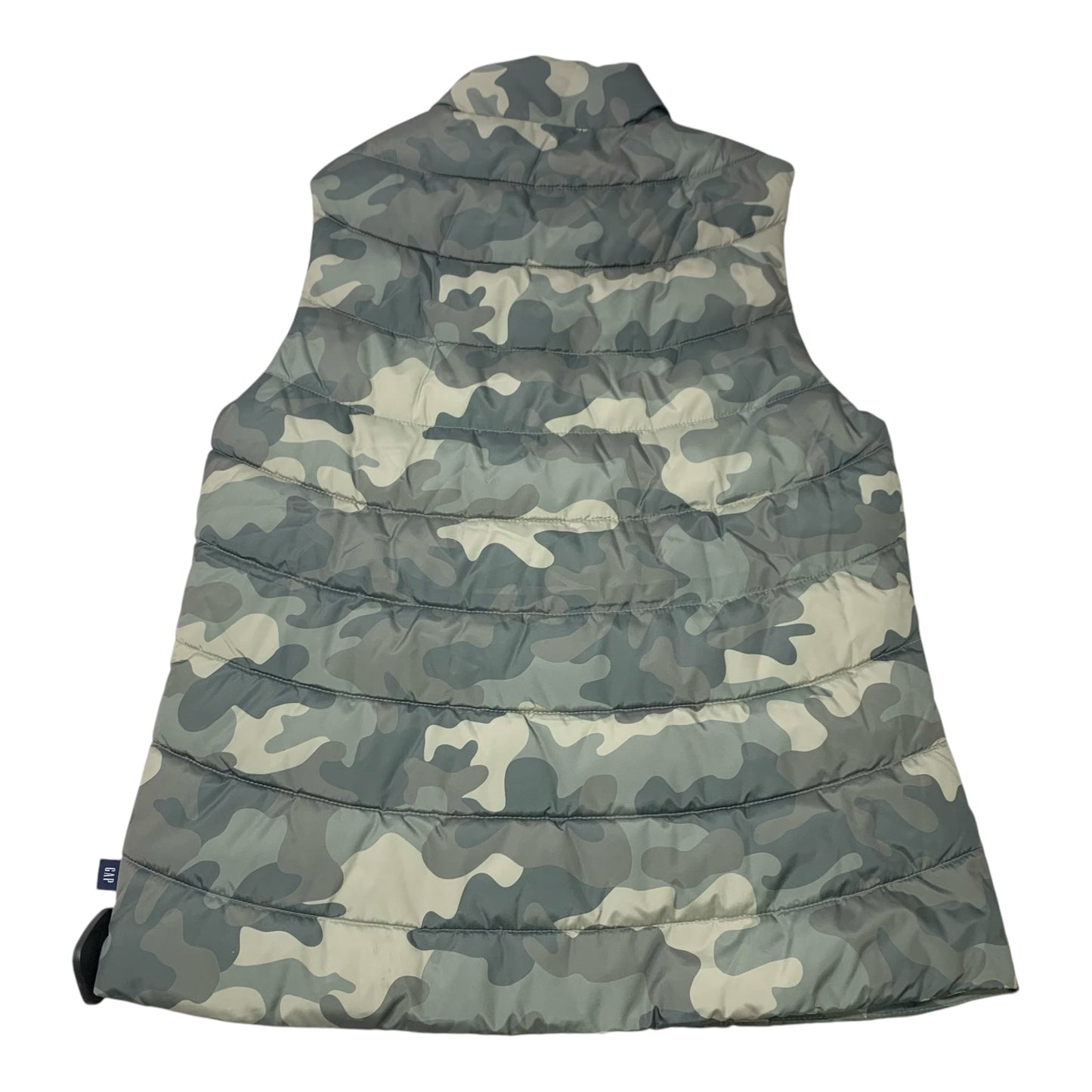 Vest Puffer & Quilted By Gap In Camouflage Print, Size: Xs