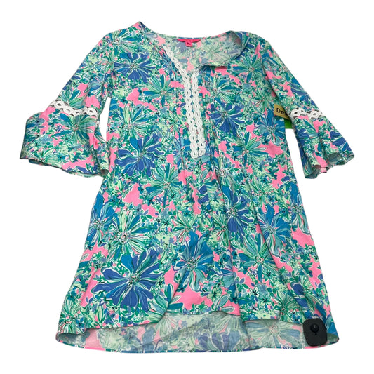 Dress Designer By Lilly Pulitzer In Blue & Pink, Size: Xl