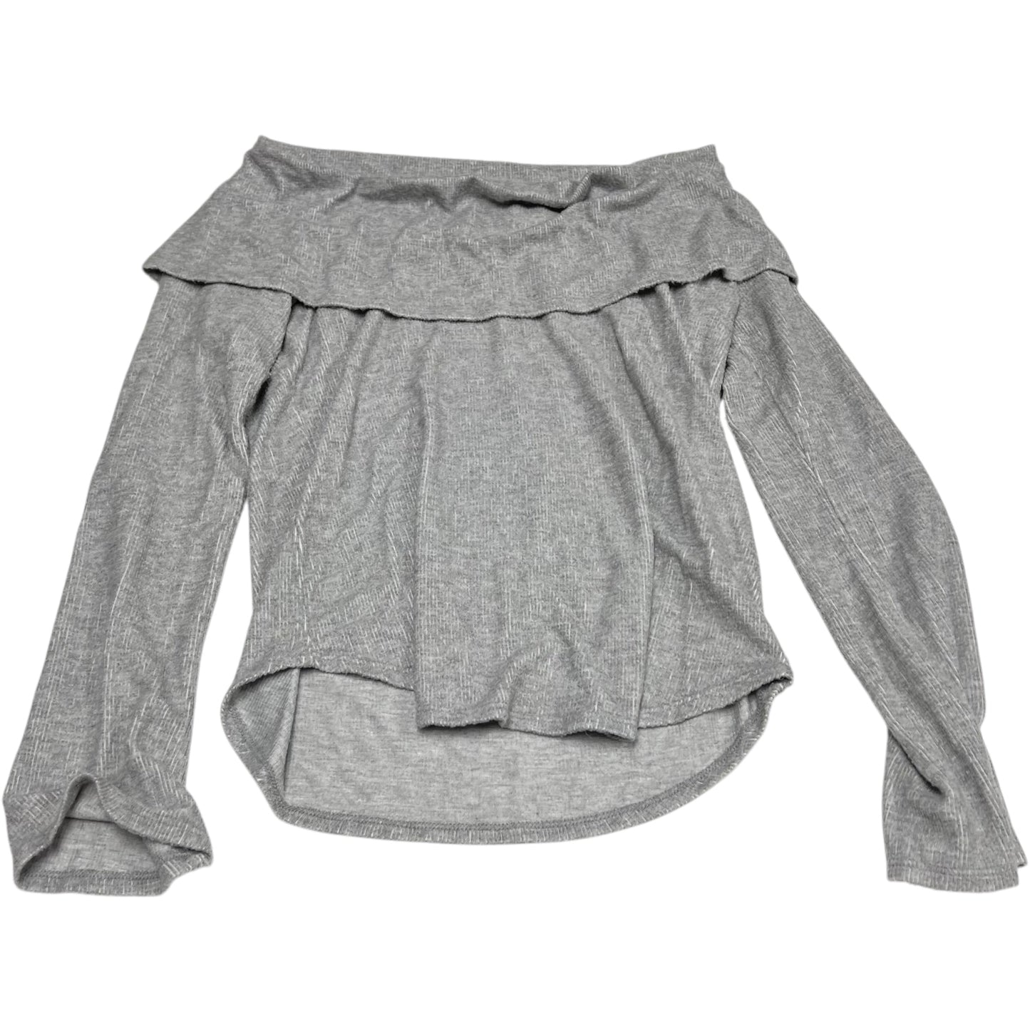 Top Long Sleeve By Karen Kane In Grey, Size: S