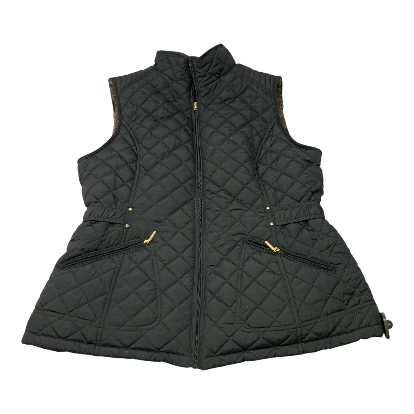 Vest Puffer & Quilted By Weatherproof In Black, Size: L