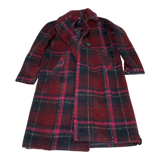 Coat Peacoat By Rachel Roy In Plaid Pattern, Size: S