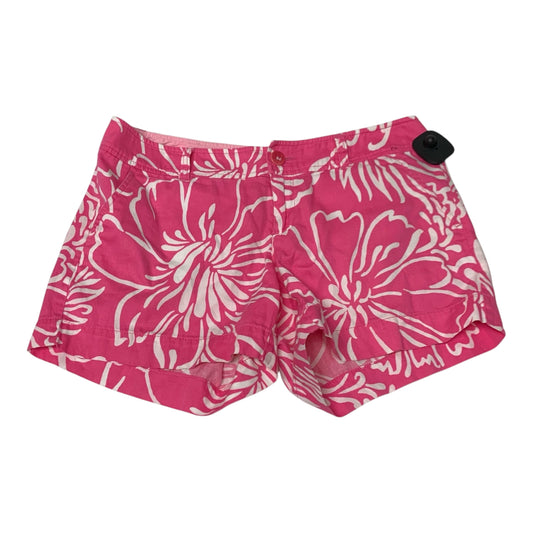 Shorts Designer By Lilly Pulitzer In Pink & White, Size: 6