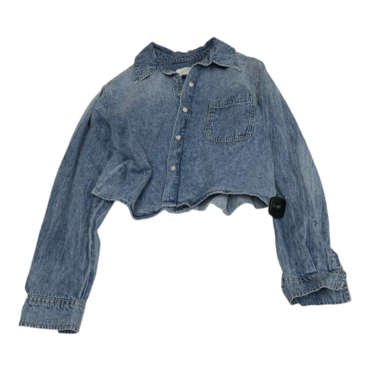 Jacket Denim By Universal Thread In Blue Denim, Size: S