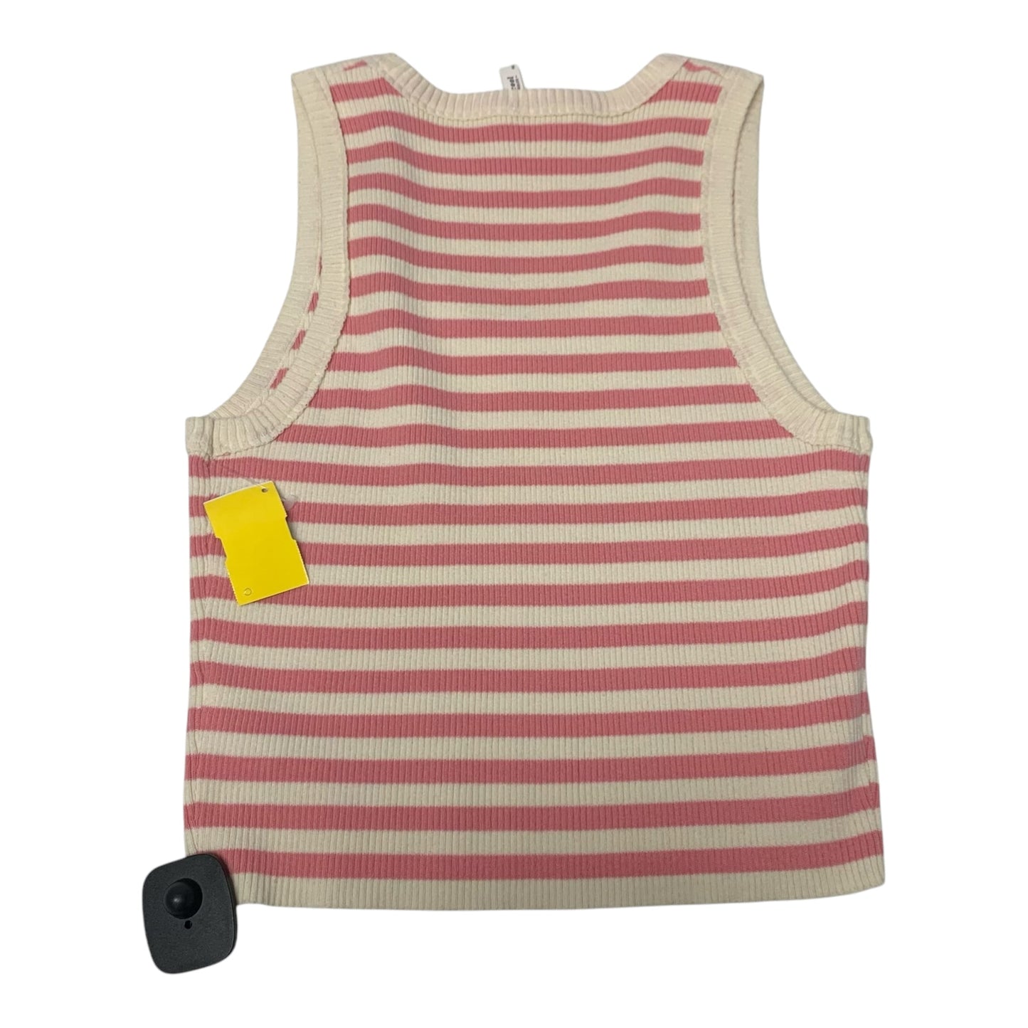 Top Sleeveless By Clothes Mentor In Cream & Pink, Size: M