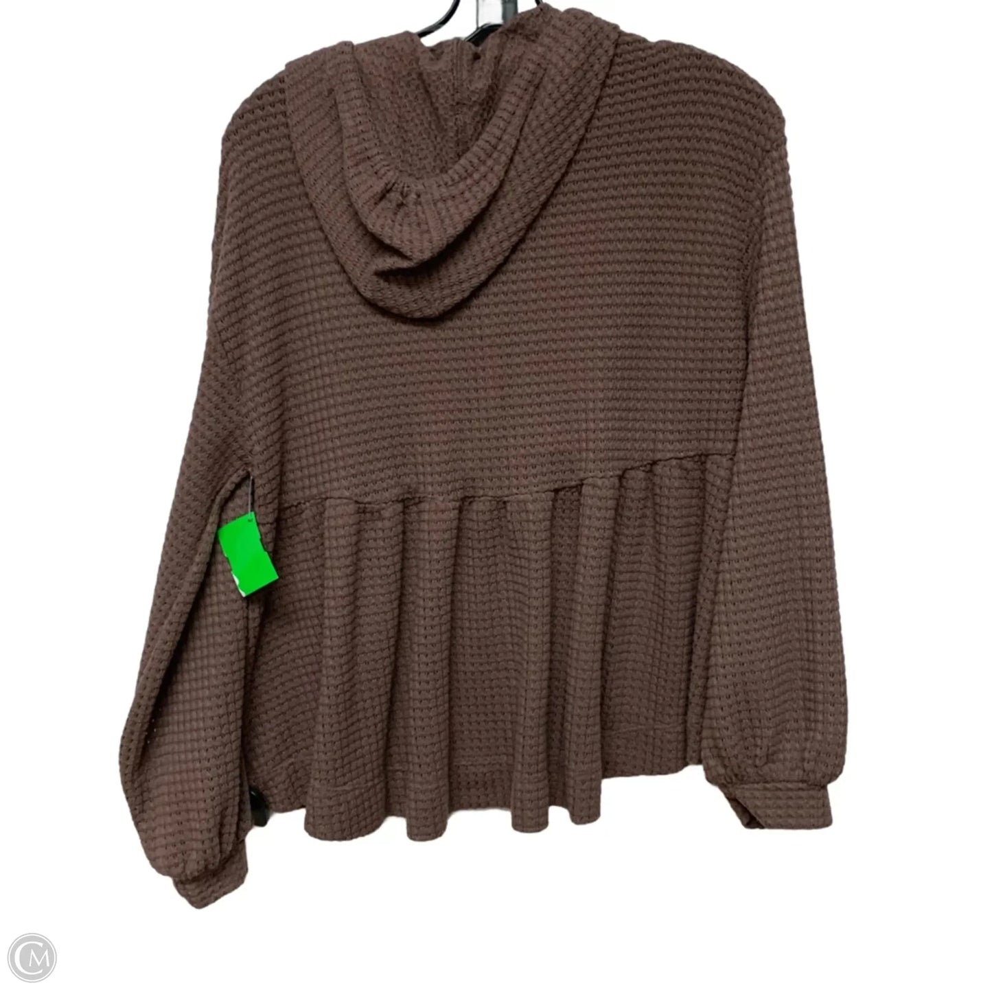 Jacket Shirt By So In Brown, Size: S