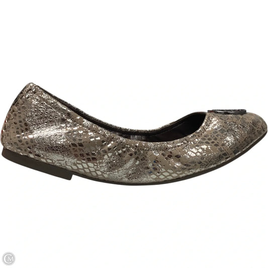 Shoes Designer By Tory Burch In Brown & Silver, Size: 8