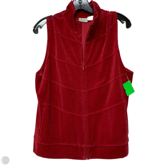 Vest Other By Kim Rogers In Red, Size: M
