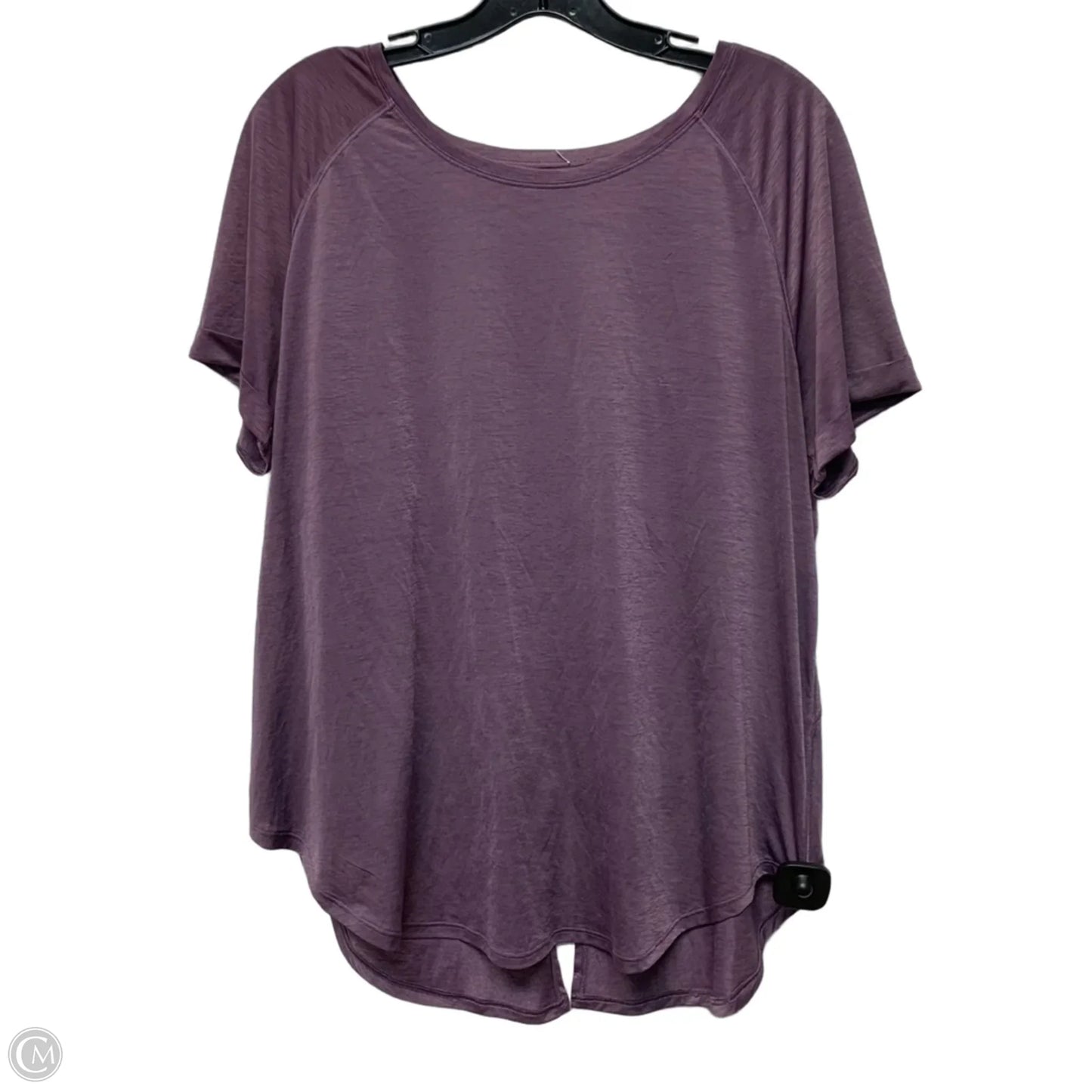 Athletic Top Short Sleeve By Lululemon In Purple, Size: M
