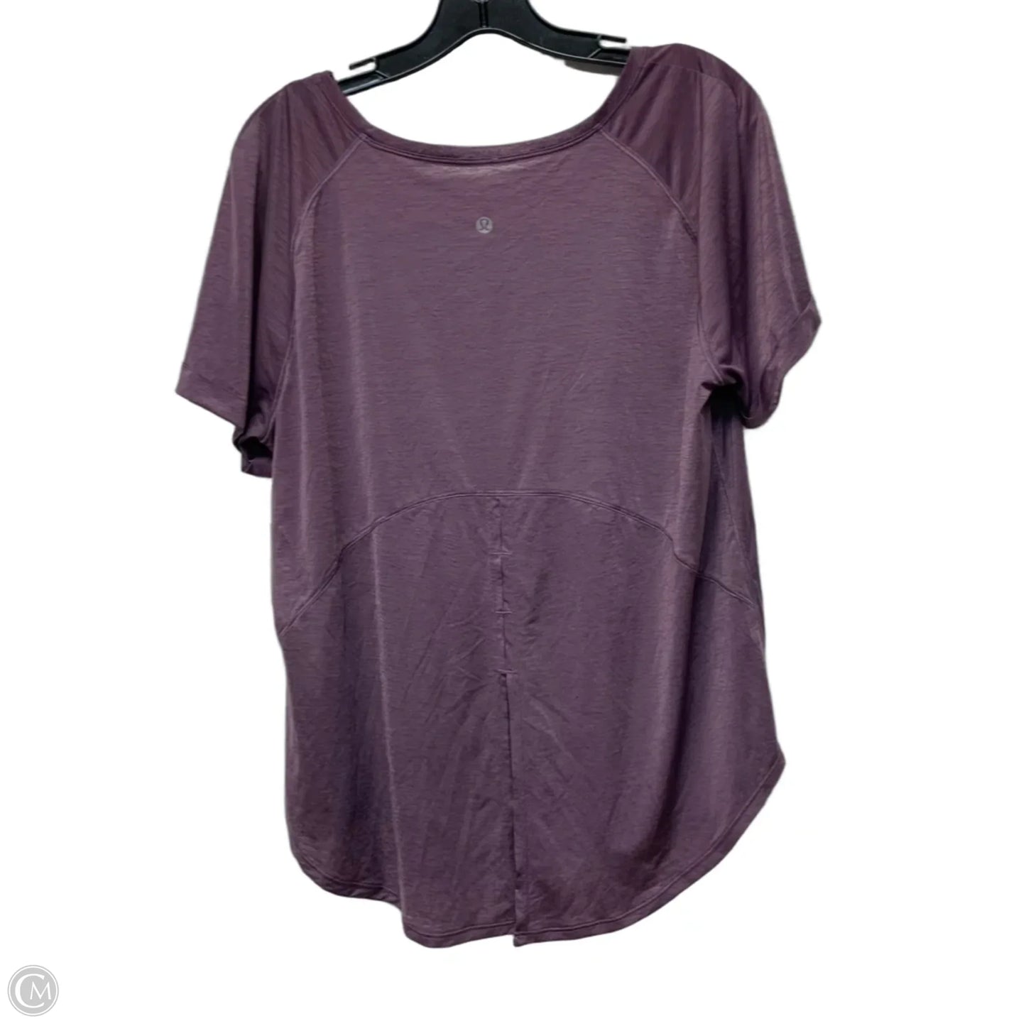 Athletic Top Short Sleeve By Lululemon In Purple, Size: M
