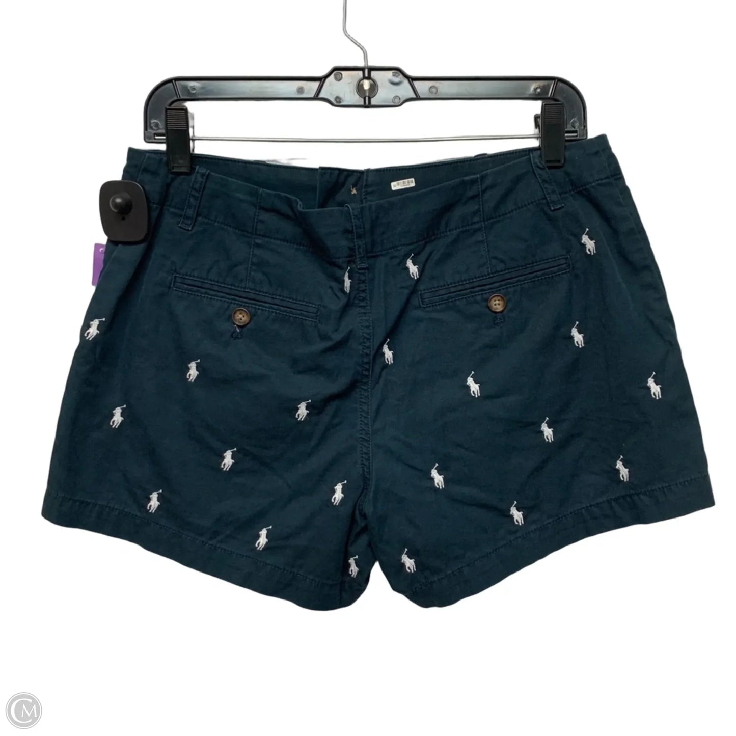 Shorts By Polo Ralph Lauren In Blue & White, Size: 4