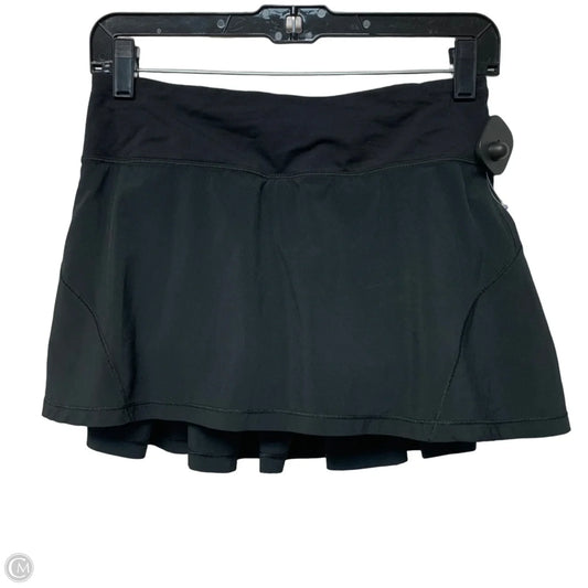 Athletic Skort By Lululemon In Black, Size: S