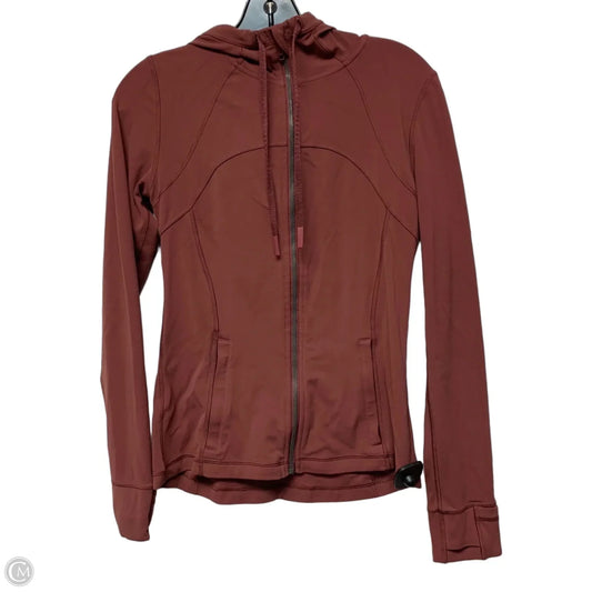 Athletic Jacket By Lululemon In Red, Size: M