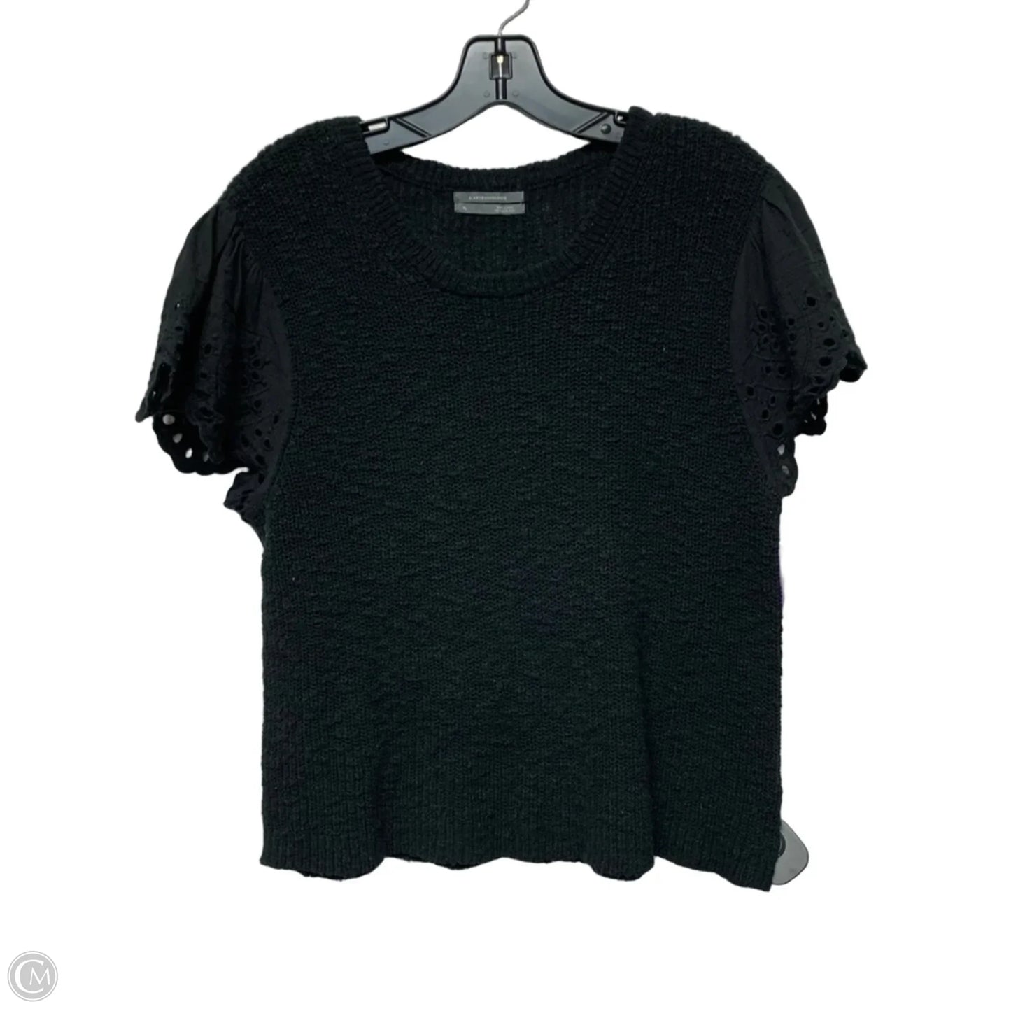 Vest Sweater By Anthropologie In Black, Size: Xl