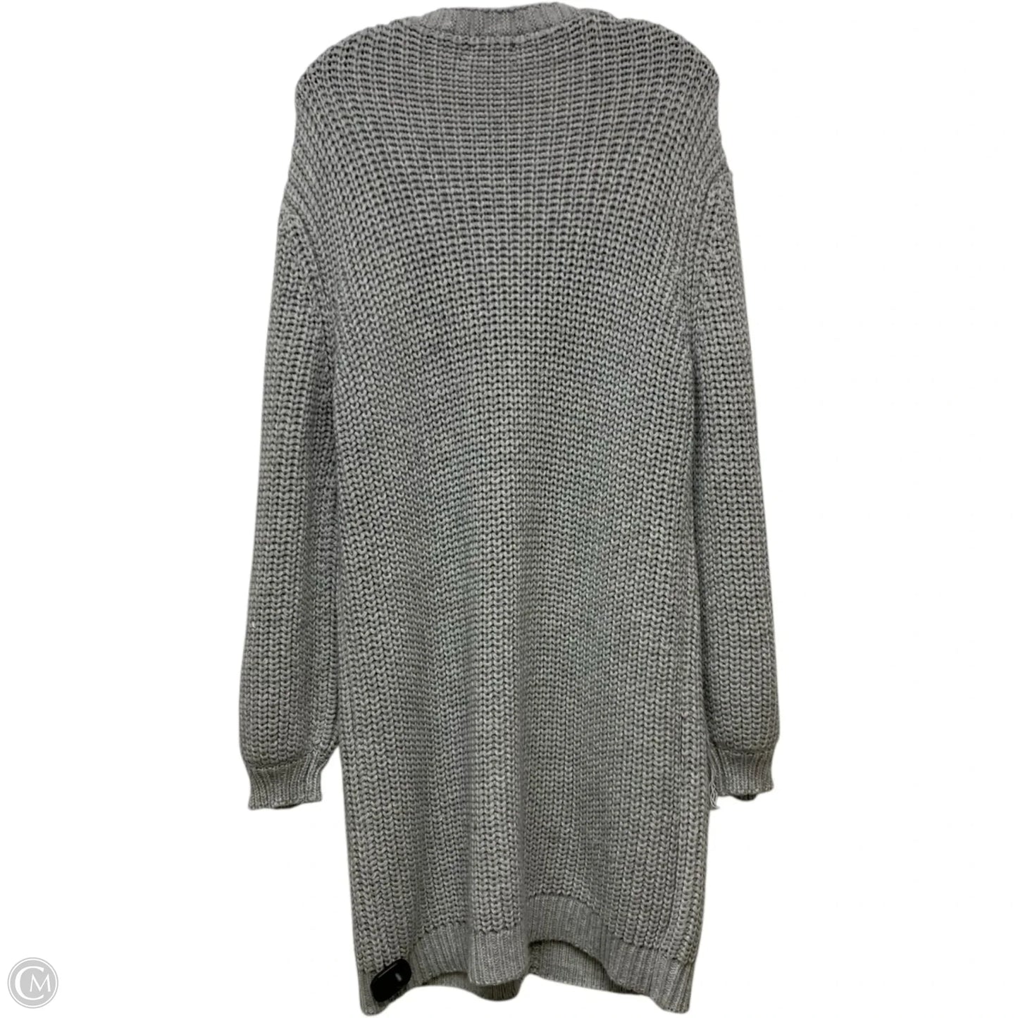 Sweater Cardigan By Fashion Nova In Grey, Size: L