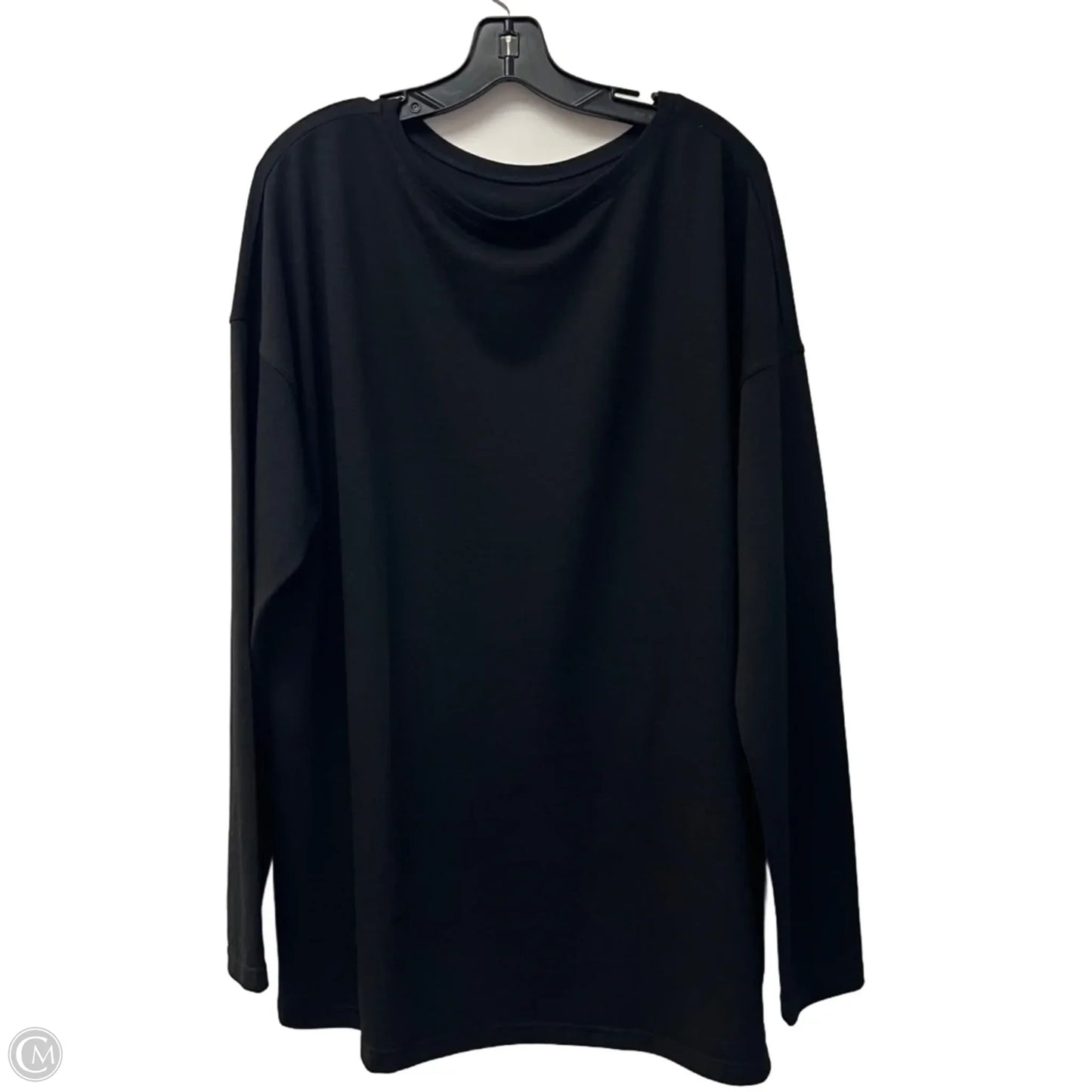 Athletic Top Long Sleeve Crewneck By Zyia In Black, Size: 3x