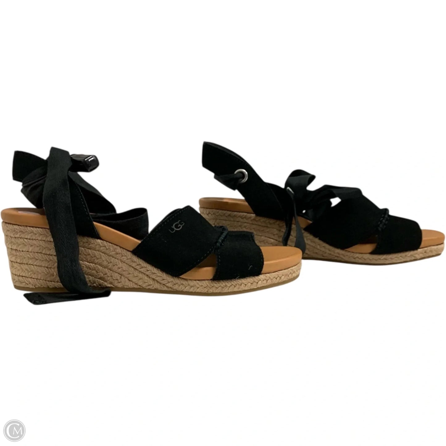 Sandals Designer By Ugg In Black, Size: 9