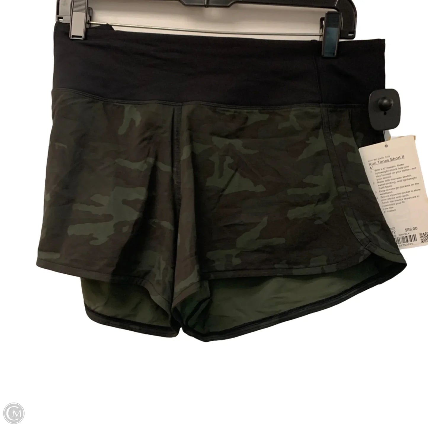 Athletic Shorts By Lululemon In Camouflage Print, Size: L