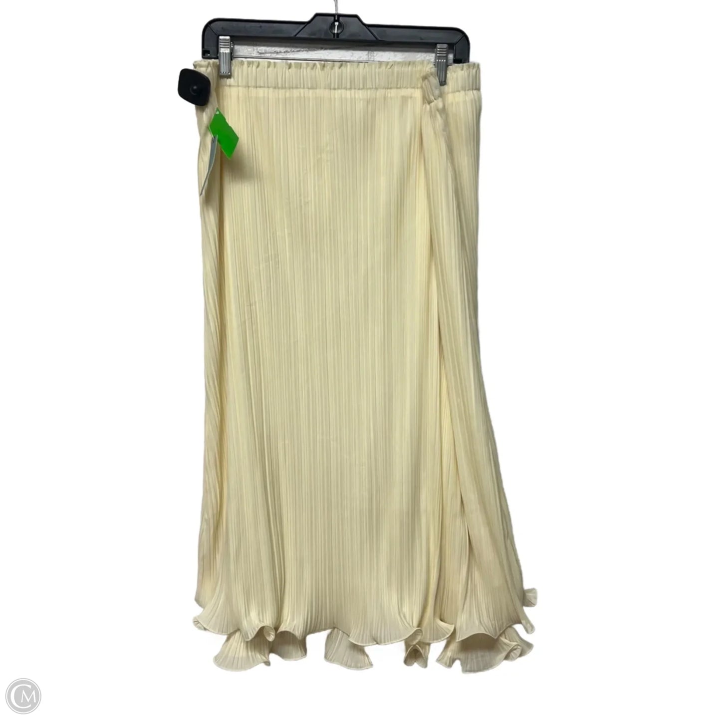 Skirt Midi By Anthropologie In Cream, Size: 2x