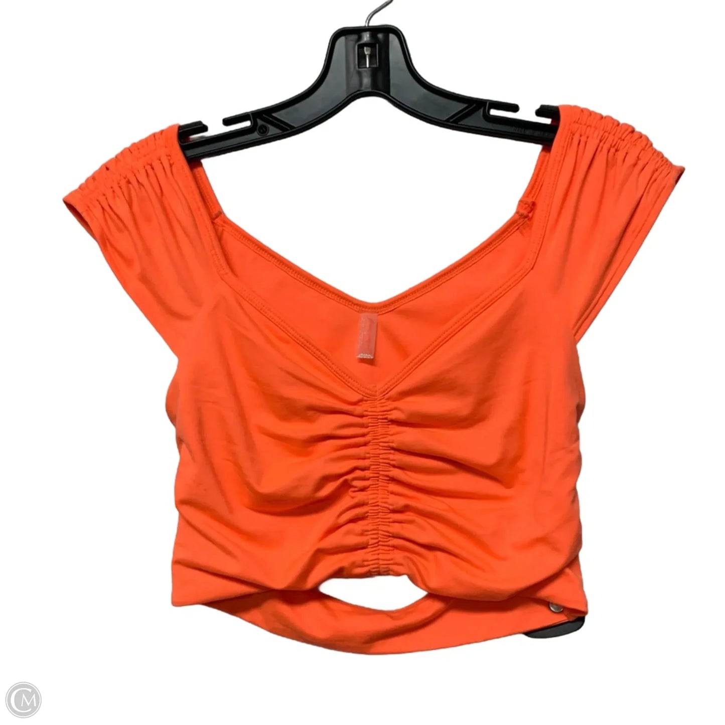 Athletic Top Short Sleeve By Free People In Orange, Size: S
