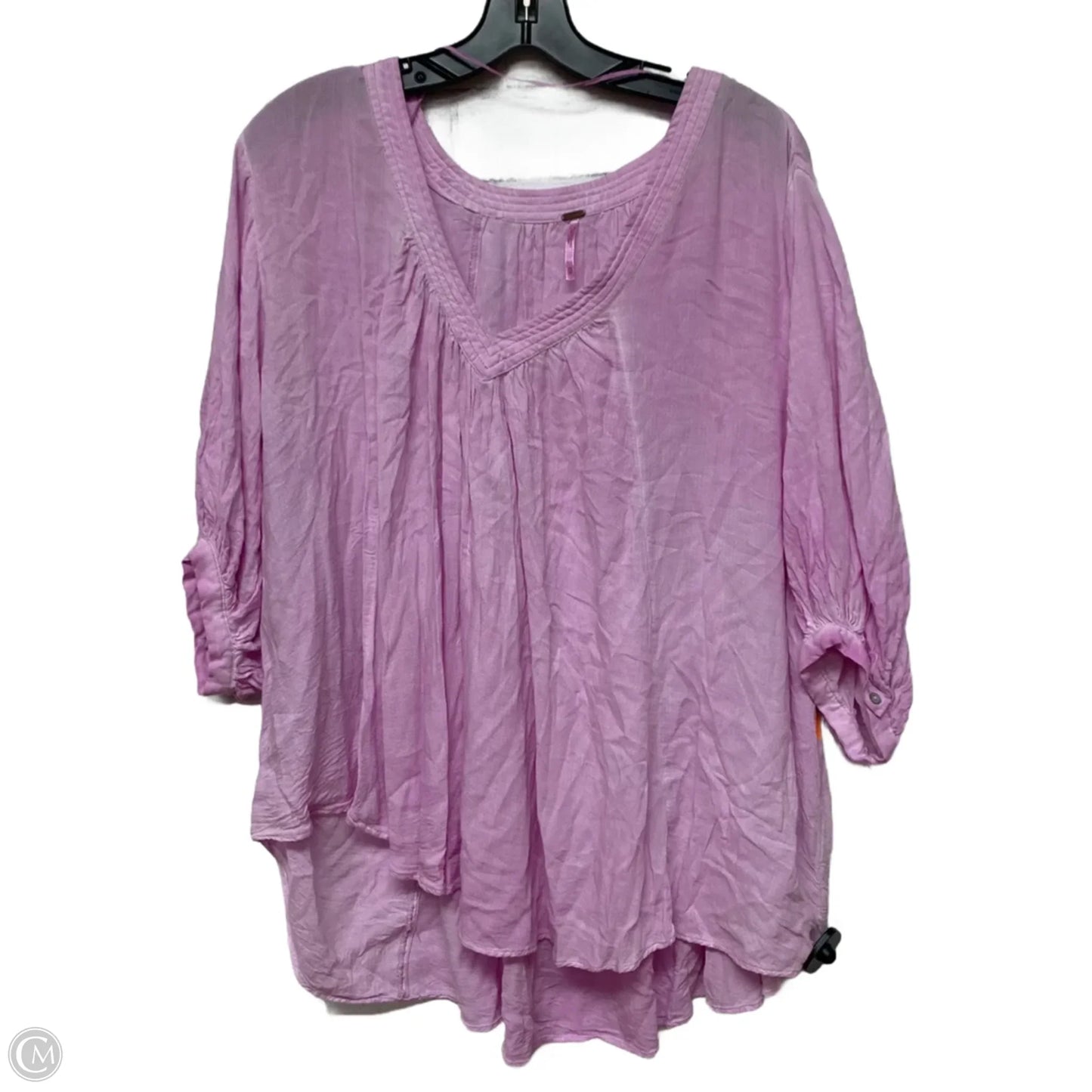 Top Long Sleeve By Free People In Pink, Size: Xs
