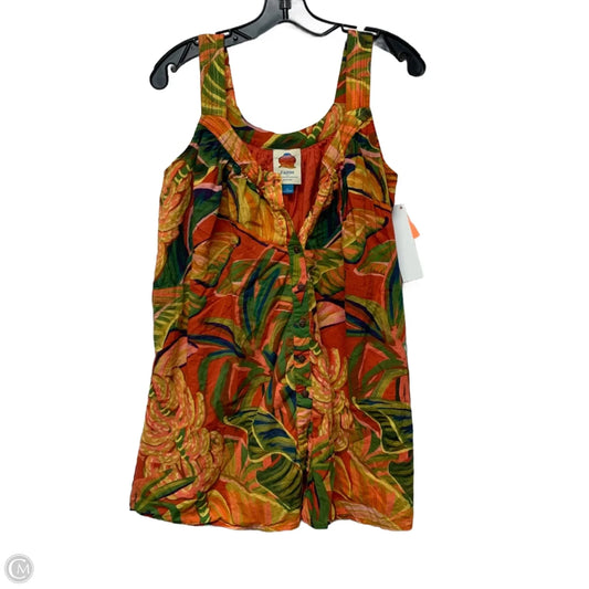 Top Sleeveless Designer By Farm Rio In Multi-colored, Size: Xs