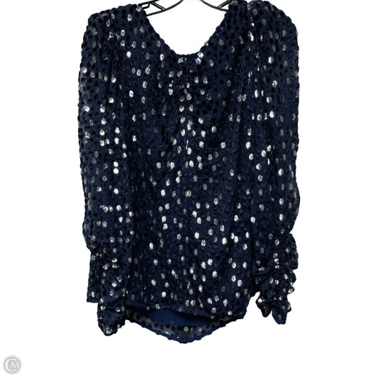 Top Long Sleeve Designer By Kate Spade In Navy, Size: L