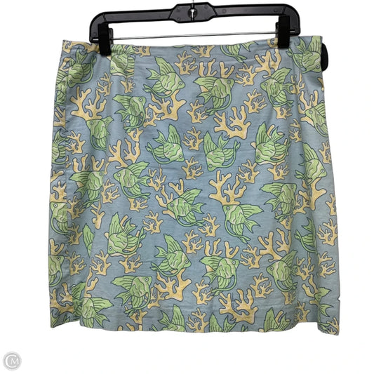 Skirt Mini & Short By Vineyard Vines In Blue & Green, Size: S