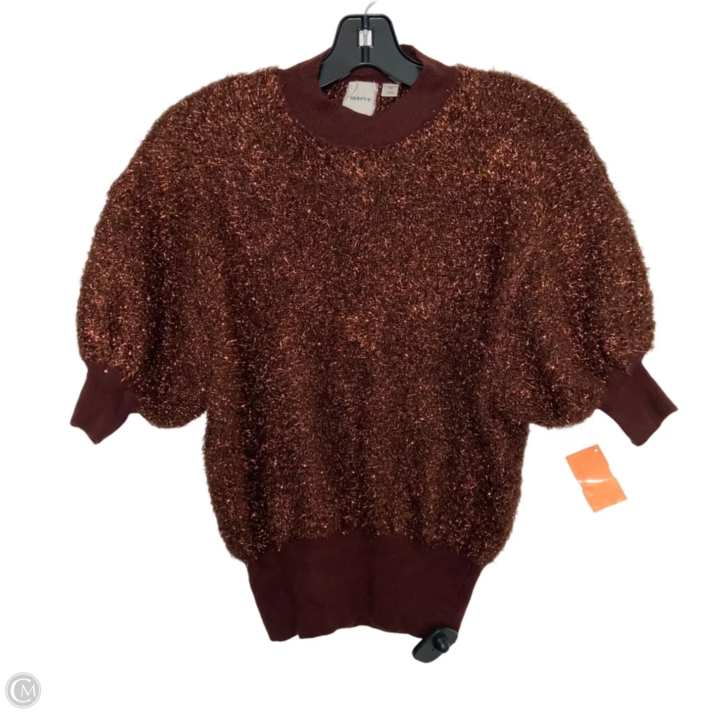 Sweater Short Sleeve By Maeve In Brown, Size: Xs