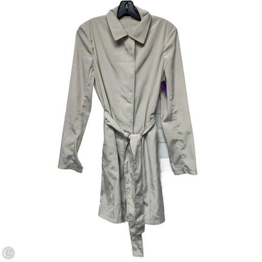 Coat Trench Coat By Theory In Cream, Size: S