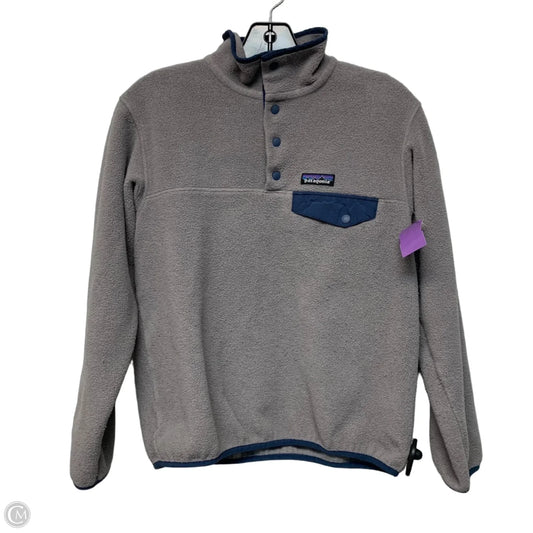 Sweatshirt Collar By Patagonia In Grey, Size: S