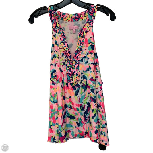 Top Sleeveless Designer By Lilly Pulitzer In Multi-colored, Size: S