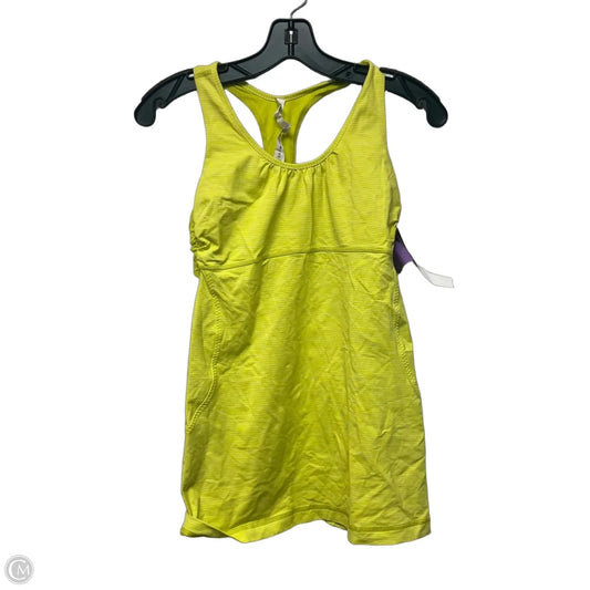 Athletic Tank Top By Lululemon In Yellow, Size: M