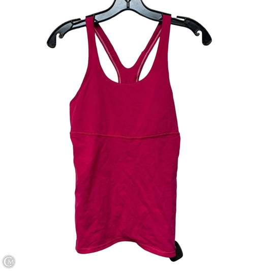 Athletic Tank Top By Lululemon In Pink, Size: M
