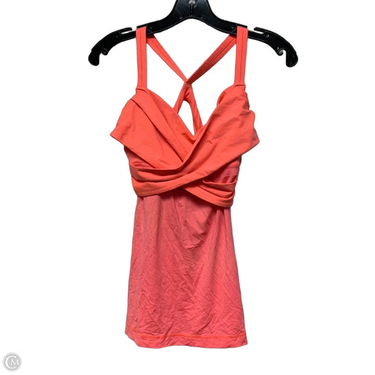 Athletic Tank Top By Lululemon In Orange, Size: M