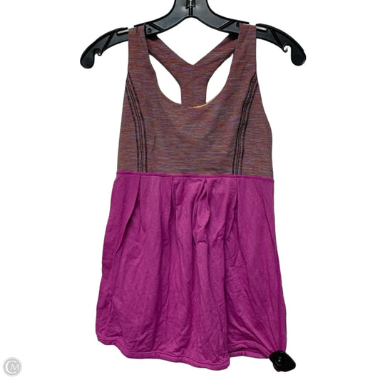 Athletic Tank Top By Lululemon In Pink & Purple, Size: M