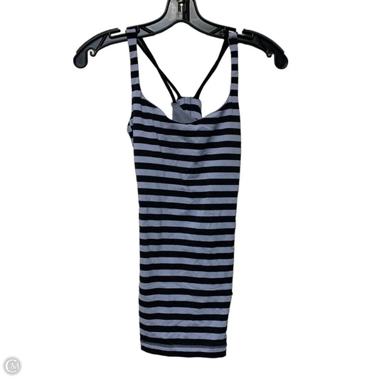 Athletic Tank Top By Lululemon In Black & Blue, Size: M